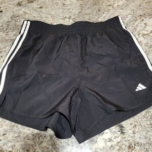 Adidas Women's Black and White Lightweight Athletic Shorts
